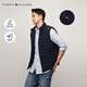 TOMMY HILFIGER【防風(fēng)防潑水】秋冬男裝輕薄90鵝絨排骨羽絨馬甲背心外套 藏青色DW5 M （推薦：135-150斤）