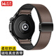 威千圖適用華為GT5/5pro/Watch5/4/4pro/3/3pro表帶雙磁吸真皮表帶 46/48表盤(pán)【咖色-經(jīng)典款 22M】