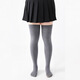 寶娜斯襪子女秋冬長(cháng)筒襪過(guò)膝蓋加肥大碼胖MM高筒大腿襪防滑寬松保暖棉襪 中灰【春秋無(wú)絨款】 1雙 XL （130-200斤）