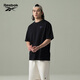 銳步銳步官方25春夏新款男女時(shí)尚舒適圓領(lǐng)針織短袖T恤 25SRE407UGH0 黑色 XL