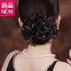 優(yōu)雅氣質(zhì)滿(mǎn)天星發(fā)飾歐根大腸發(fā)圈高級感發(fā)盤(pán)發(fā)丸子頭頭頭飾 滿(mǎn)天星發(fā)圈
