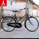 鳳凰老上海鳳凰26寸傳統老式復古桿閘男女線(xiàn)剎輕磅載重老式自行車(chē) 26寸內三速定制款