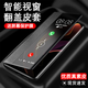 克雷盾【智能視窗】適用紅米note13Pro手機(jī)殼新款翻蓋素皮高級感turbo皮套智能休眠視窗外殼超薄Redmi [翻蓋素皮紋-玄黑]贈全屏膜 紅米Turbo3