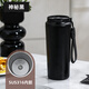 象普（SHINPUR）簡(jiǎn)約咖啡杯學(xué)生不銹鋼保溫杯外出攜帶男女生高顏值隨行保冷杯子 黑色550ml-316不銹鋼內膽