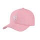 MLB棒球帽2023新款NY洋基隊男女同款帽子刺繡軟頂小標LA鴨舌帽ACP 小標粉色NY