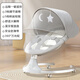 看寶貝（lookbaby）嬰兒搖搖椅嬰兒搖椅哄娃神器搖搖椅電動(dòng)搖搖椅新生兒見(jiàn)面禮 頂配灰|高碳鋼+萬(wàn)向輪+棚子+玩偶
