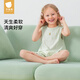 貝肽斯連體睡衣兒童2025新款夏季寶寶無袖純棉衣服男童女童家居服套裝