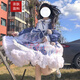 艾諾黛 公主裙洛麗塔蓬蓬裙lolita全套lo裙夏季甜妹穿搭【夢(mèng)境游樂(lè )園】 【夢(mèng)境游樂(lè )園】紺色小裙子本體+發(fā)帶 S