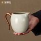 金鑲玉 公道杯茶具配件 仿宋汝窯開(kāi)片陶瓷可養(yǎng)金線功夫茶具 聆聽(tīng)茶海