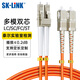 SK-LINK 光纖跳線 LC-SC千兆多模雙芯SC-LC光纖線OM2機(jī)房UPC尾纖50/125um低煙無鹵2米 SK-TX1GMM-2LCSC2M