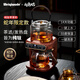 WEIQIWUDE韋奇伍德純鈦煮茶壺養(yǎng)生壺 萃茶蒸汽煮茶器 家用噴淋自動上水辦公室純鈦電茶爐 蒸茶器 泡茶壺 【純鈦發(fā)熱盤+純鈦茶濾】檀木色