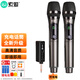 索愛（soaiy） 防嘯叫萬能無線話筒家用一拖二U段接收器麥克風(fēng)唱歌k歌卡拉ok舞臺(tái)專業(yè)演出套裝通用 WS10一拖二充電話筒