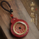 清弗高檔紫檀木山鬼花錢(qián)鑰匙扣汽車(chē)鑰匙掛件男女士吊墜禮物鑰項鏈 紫檀木山鬼花錢(qián)-鑰匙扣