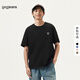 gxg.jeans男裝 多色趣味印花時(shí)尚簡(jiǎn)約圓領(lǐng)短袖T恤 黑色 175/L
