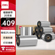 得力(deli)110mm*300m熱轉(zhuǎn)印條碼打印機 標簽機通用型碳帶 蠟基碳帶81522（20卷裝）