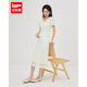 IEF/愛依服時(shí)尚套裝2025春夏新款法式名媛淑女氣質(zhì)蕾絲上下套裙 杏 L