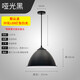 JPHZNB簡(jiǎn)約現(xiàn)代吊燈工業(yè)風(fēng)創(chuàng)意個(gè)性單頭工礦燈罩吧臺(tái)餐廳辦公室美發(fā)店燈 30cm烤漆黑+20瓦LED