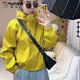 啄木鳥沖鋒衣女春秋季短款外套運(yùn)動(dòng)小個(gè)子2025新款洋氣夾克女士上衣 黃色 L 105-120