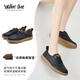 Walker Shop奧卡索復(fù)古小白鞋女鞋春夏時(shí)尚德訓(xùn)鞋女士運(yùn)動(dòng)休閑板鞋女V141001