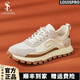 LOUISPRO品牌男鞋休閑鞋時(shí)尚百搭運(yùn)動(dòng)鞋輕質(zhì)舒適透氣小白鞋商務(wù)鞋子男 白色 39 【皮鞋碼】