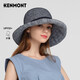 卡蒙（Kenmont）春夏遮陽帽女防紫外線漁夫帽盤邊帽大帽檐防曬時(shí)尚盆帽km-3867