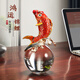 諾詩(shī)曼鴻運(yùn)錦鯉魚(yú)擺件年年有余辦公室客廳酒柜裝飾喬遷新居禮物開(kāi)業(yè)禮品