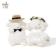 海灣兔七夕情人節(jié)禮物送女友毛絨玩具520禮物小羊玩偶公仔送女朋友 824335 花園婚禮小羊（白白） 17cm