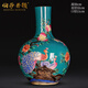 伯莎丹頓（BERTHA DENTON）景德鎮陶瓷大師手繪富貴長(cháng)壽花瓶擺件客廳高端中式仿古收藏裝飾品 大師手繪雕刻《富貴長(cháng)壽》