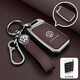 S.CHUANG大眾鑰匙套2025帕薩特速騰朗逸邁騰探岳途岳途昂攬巡寶來(lái)車(chē)殼包扣 G款【摩卡棕】圓標手繩扣