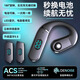 SONH索尼通用可換電池掛耳式單耳藍牙耳機2025新款高音質(zhì)無線開車商務(wù)通話超長續(xù)航 兩電池｜黑色【藍牙5.5芯片】T60