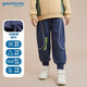 歌瑞家（greatfamily）兒童褲子2025春季新款男中大童裝衛褲長(cháng)褲運動(dòng)褲休閑褲A類(lèi)樂(lè )友 花藍色 100 【3-4歲】