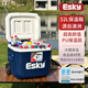 愛斯基（ESKY）車載家商用保溫箱便攜式冷藏戶外小冰箱冰桶外賣保鮮26L 52L(PU)帶輪+2個(gè)350ml藍(lán)冰+8冰袋