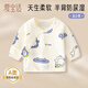 愛寶適嬰兒衣服純棉半背衣寶寶家居服新生兒滿月和尚服藍企鵝52碼T133