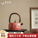薈云軒巖礦彩陶斑斕紅提梁壺仿古泡茶器功夫茶具大容量茶水壺單壺泡茶壺 巖礦彩陶提梁壺斑斕紅 101mL(含)-200mL(含)