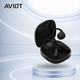 AVIOT日本原裝進(jìn)口開(kāi)放式掛耳無(wú)線(xiàn)藍牙耳機 超長(cháng)續航運動(dòng)高解析音源舒適佩戴防漏TE-H1黑色【國內保稅】