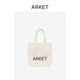 ARKET男士 純棉字母印花帆布袋托特袋春季新款1269268001 米白色