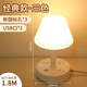 歐普2024新款多功能臺燈臥室床頭燈小夜燈睡眠燈插排USB帶插座一體式 三色可調(diào)光3插位+2USB口總長1.8