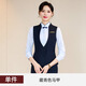 紫魅俏酒店餐飲服務(wù)員工作服中國(guó)風(fēng)酒吧前臺(tái)接待高端職業(yè)西裝馬甲套裝女 藏青色馬甲 XL