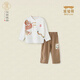 漢宮優(yōu)品周歲禮服男寶寶夏季短袖套裝中國(guó)風(fēng)兒童夏裝嬰兒衣服中式男童漢服 皮影戲長(zhǎng)袖套裝 A款 110