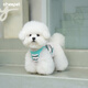 CHEEPET2025趣派寵物狗狗衣服小型犬吊帶背心可愛家居服春秋季 白色 M胸37背25（建議3-6斤）