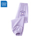 真維斯女童褲子夏季兒童防蚊褲純棉薄款長(cháng)褲中小童夏裝女孩透氣運動(dòng)童裝 淺紫 紫色洛米X 130
