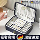 卟橡德國品質(zhì)高檔首飾收納盒項鏈耳釘耳環(huán)耳飾高級首飾盒精致手表珠寶 高檔鉆扣款-寶藍色