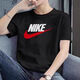MICHAEL JORDAN-Nike耐ke純棉新款短袖T恤男女體恤夏季情侶休閑圓領(lǐng)運(yùn)動寬松透氣 耐克NK紅標(biāo)一黑色 耐克3XL  145-170斤