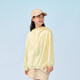 亞瑟士童裝夏新款男女UPF50+冰蟬翼梭織透氣防曬服 黃色-側網(wǎng)眼版 UPF50+ 170