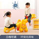 VTR兒童雙人翹翹板寶寶室內搖馬幼兒園塑料蹺蹺板戶(hù)外游樂(lè )園家用玩具 波波樂(lè )長(cháng)頸鹿蹺蹺板黃