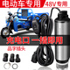 正齊（ZHENGQI）抽油泵柴油48V吸油泵品字插頭電動(dòng)60伏抽油神器電瓶車(chē)通用吸油槍 電車(chē)用48V通用品字插頭