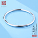 老銀匠光面閉口細(xì)雪花銀手鐲素圈女銀s999足銀銀手鐲實(shí)心年輕款送女朋友 56圈口 999足銀40g可刻字/含證書