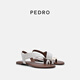 PEDRO夾趾涼鞋26冬季新品優(yōu)雅舒適平底鞋女鞋PW1-66380039-1 綜合色 36