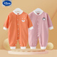迪士尼（Disney）嬰兒連體衣秋季嬰幼兒衣服四季純棉初秋家居服新生 【狐貍+奶?！考兠匏募究?90cm 90 建議20-23斤的寶寶