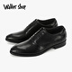 Walker Shop【品牌臻選】皮鞋男新款【頭層牛皮】商務(wù)正裝鞋男大碼系帶男鞋 黑色 40